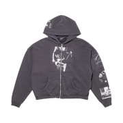 Enfants Riches Deprimes Asphyxiation Assemblage Zip Hoodie Black