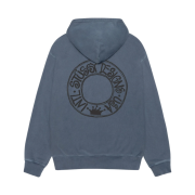 Stussy Buana Pigment Dyed Zip Hoodie Navy