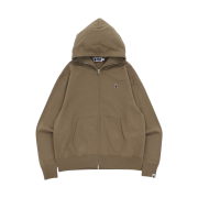 BAPE Ape Head One Point Relaxed Hooded Jacket Taupe