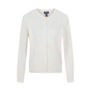 [30%적립] Polo Ralph Lauren Children Mini Cable Cotton Cardigan Warm White