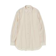 Auralee Hard Twist Finx Organdy Stripe Shirt Light Beige Stripe