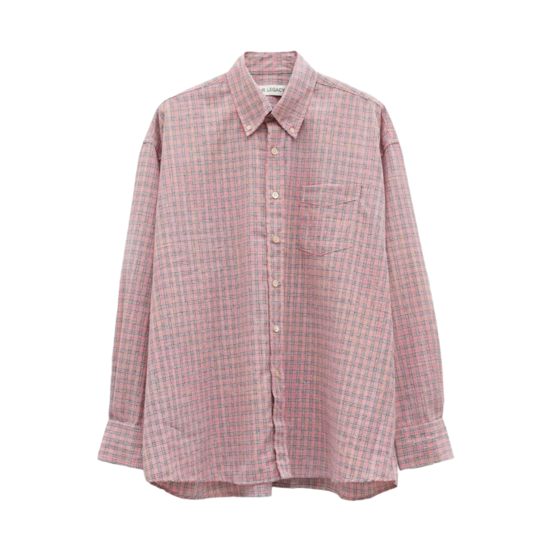 M4232BPK Our Legacy Borrowed BD Shirt Pink Kimble Check - 대표 이미지 #1