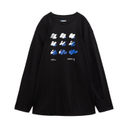 Zara x Ader Error Graphic Long Sleeve T-Shirt Black