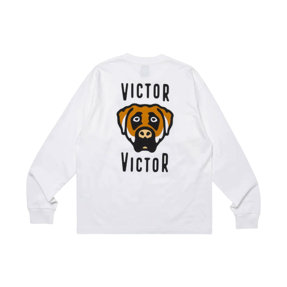 빅터 빅터 롱슬리브 티셔츠 화이트(Victor Victor Long Sleeve T-Shirt White)