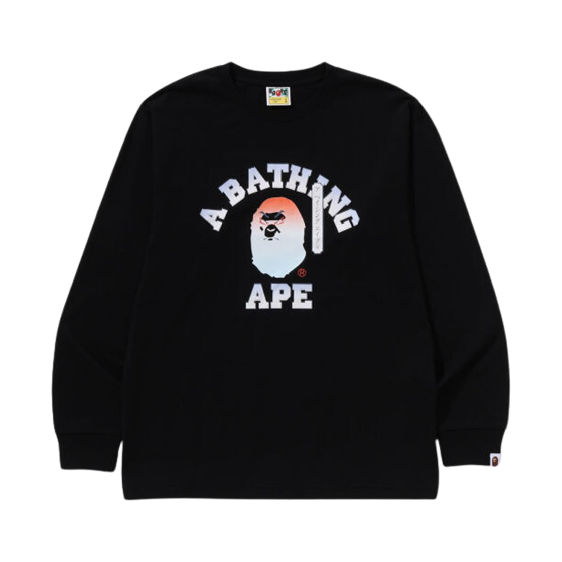 베이프 가부키 헤드 롱슬리브 티셔츠 블랙