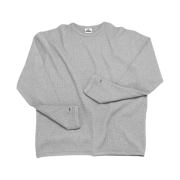 MJD Waffle Finger Hole Long Sleeve T-Shirt Grey