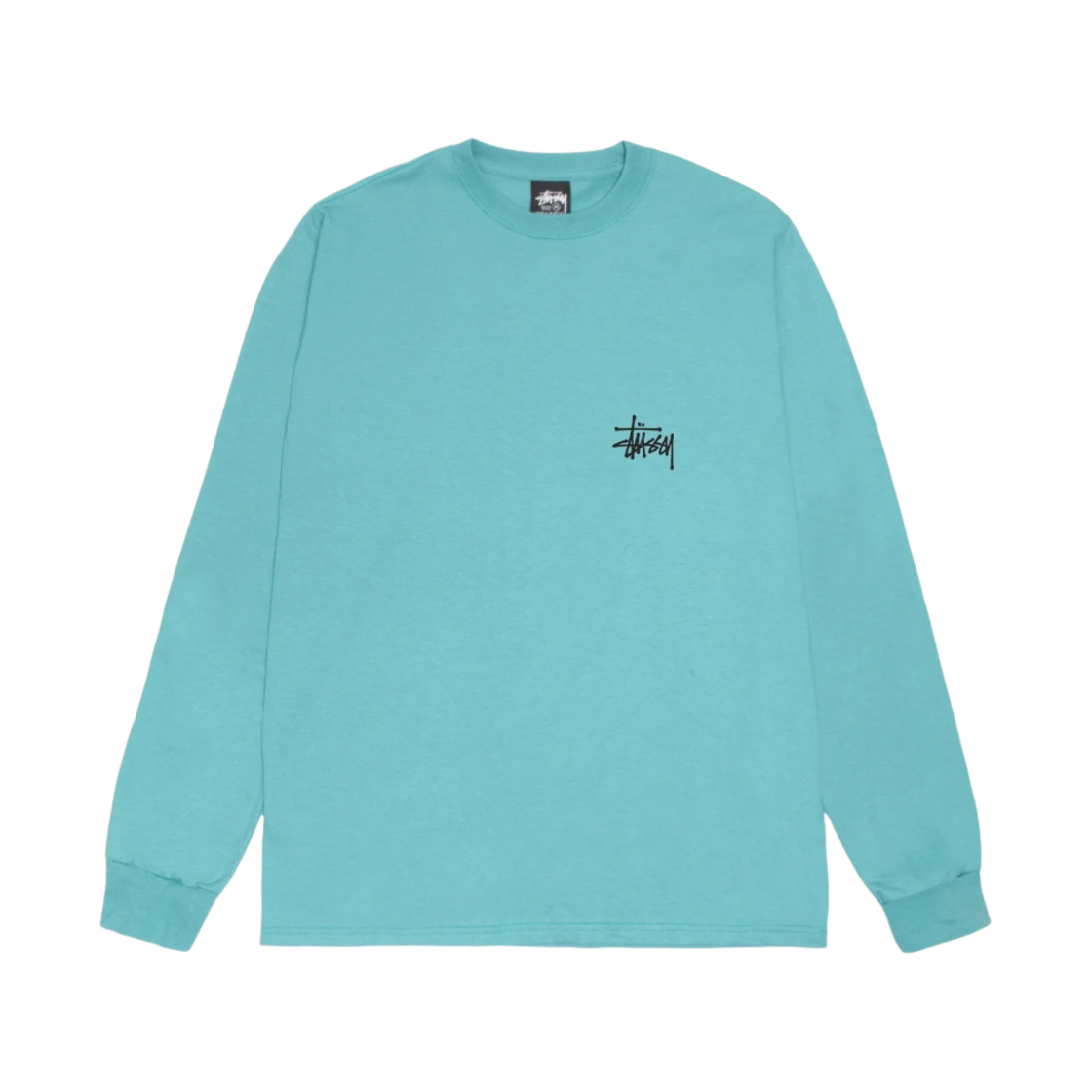 스투시 베이직 스투시 롱슬리브 티셔츠 오션 2024(Stussy Basic Stussy LS T-Shirt Ocean 2024) - 2