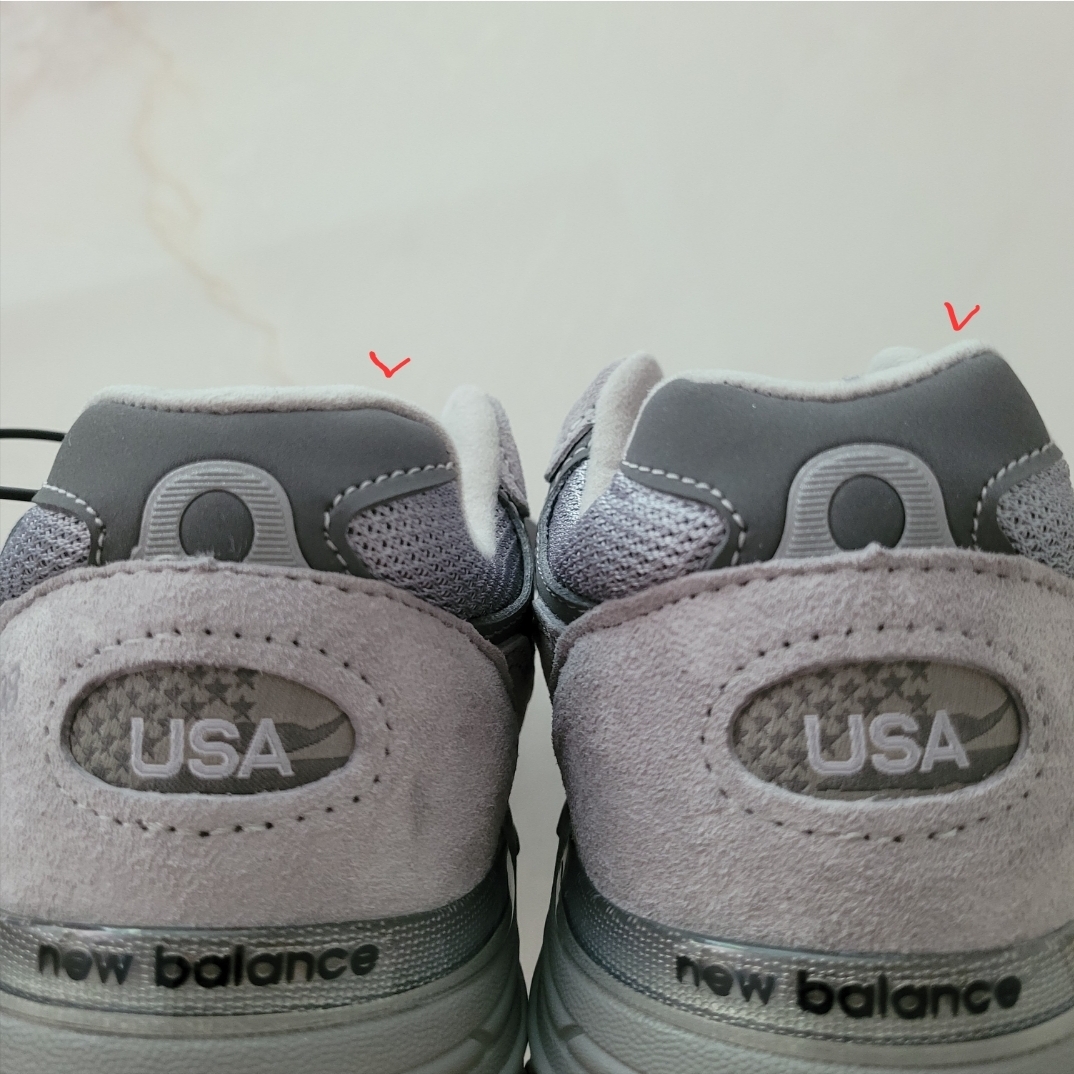 (W) New Balance 993 Made in USA Grey - B Standard 착용 스타일 - 2