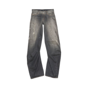 (W) Acne Studios Loose Fit Jeans 2006F Black