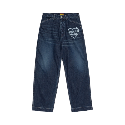 美品 HUMAN MADE RELAX DENIM PANTS サイズL 휴먼 메이드 릴렉스 데님 팬츠 인디고 | Human Made | KREAM