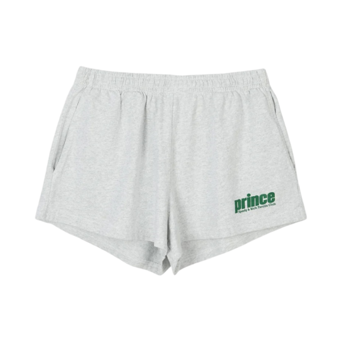 (W) 스포티 앤 리치 프린스 스포티 디스코 쇼츠 헤더 그레이((W) Sporty & Rich Prince Sporty Disco Short Heather Grey) - 1