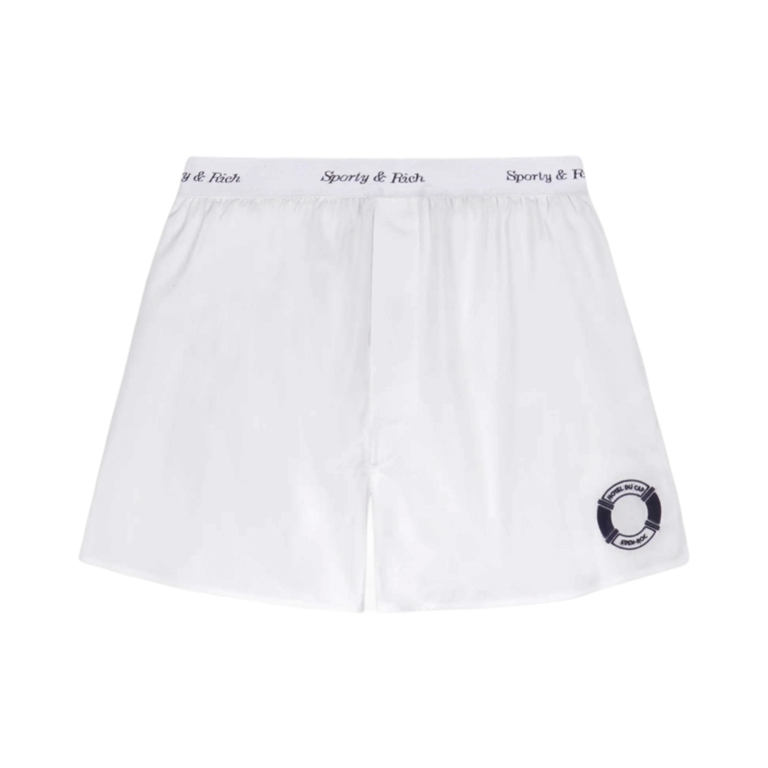 스포티 앤 리치 x 호텔 뒤 캡 에덴 록 부이 박서 쇼츠 화이트 네이비(Sporty & Rich x Hotel Du Cap-Eden-Roc Buoy Boxer Short White Navy) - 1