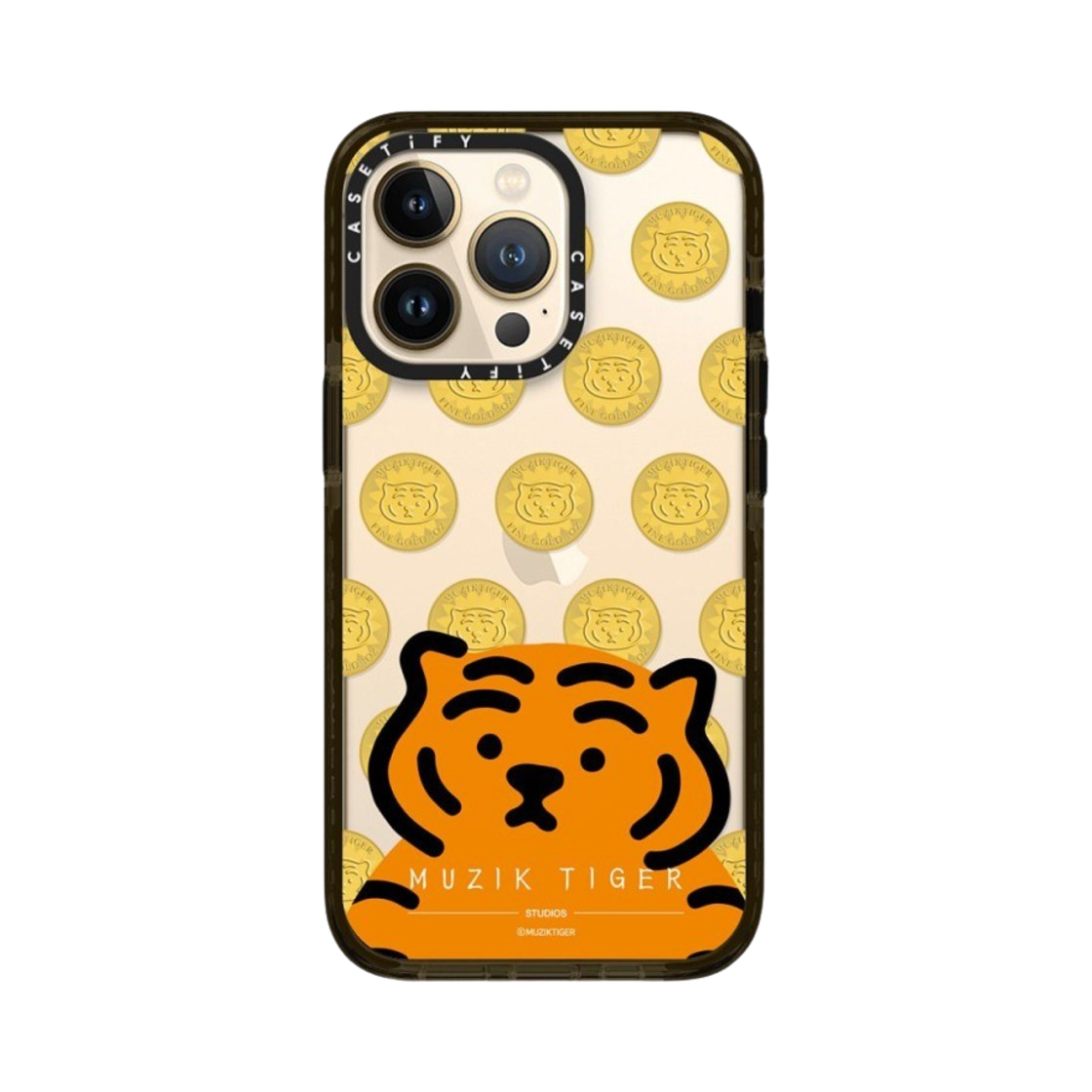 케이스티파이 x 무직타이거 아이폰 코인 임팩트 케이스 클리어 글로시 블랙(Casetify x Muziktiger iPhone Coin Impact Case Clear Glossy Black) - 5