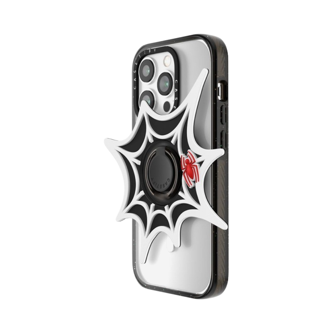 케이스티파이 x 마블 스파이더 웹 링 홀더 블랙(Casetify x Marvel Spider-Web Ring Holder Black) - 2