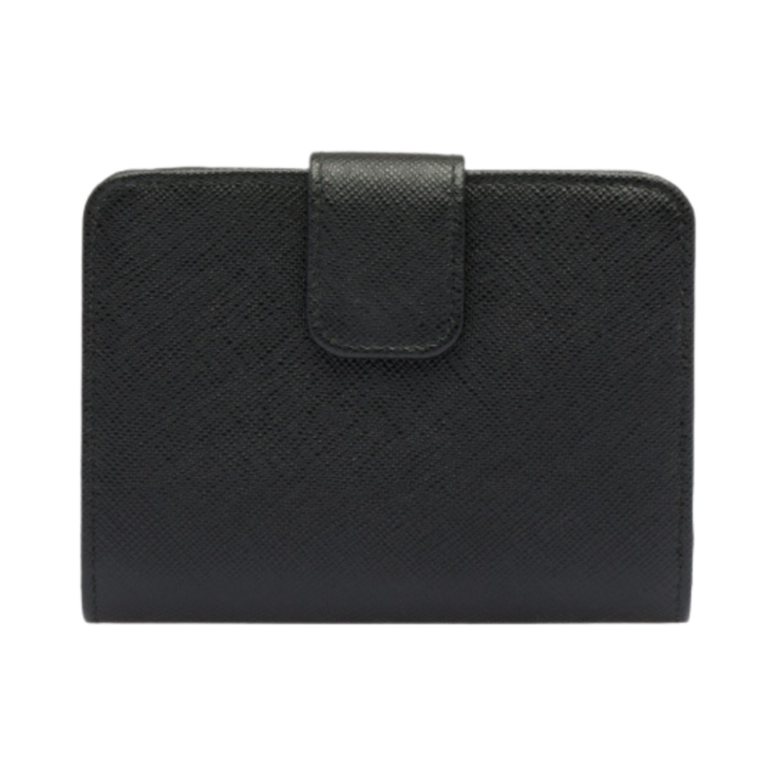 프라다 사피아노 메탈 로고 반지갑 블랙 히비스커스(Prada Saffiano Metal Logo Wallet Black Hibiscus) - 4