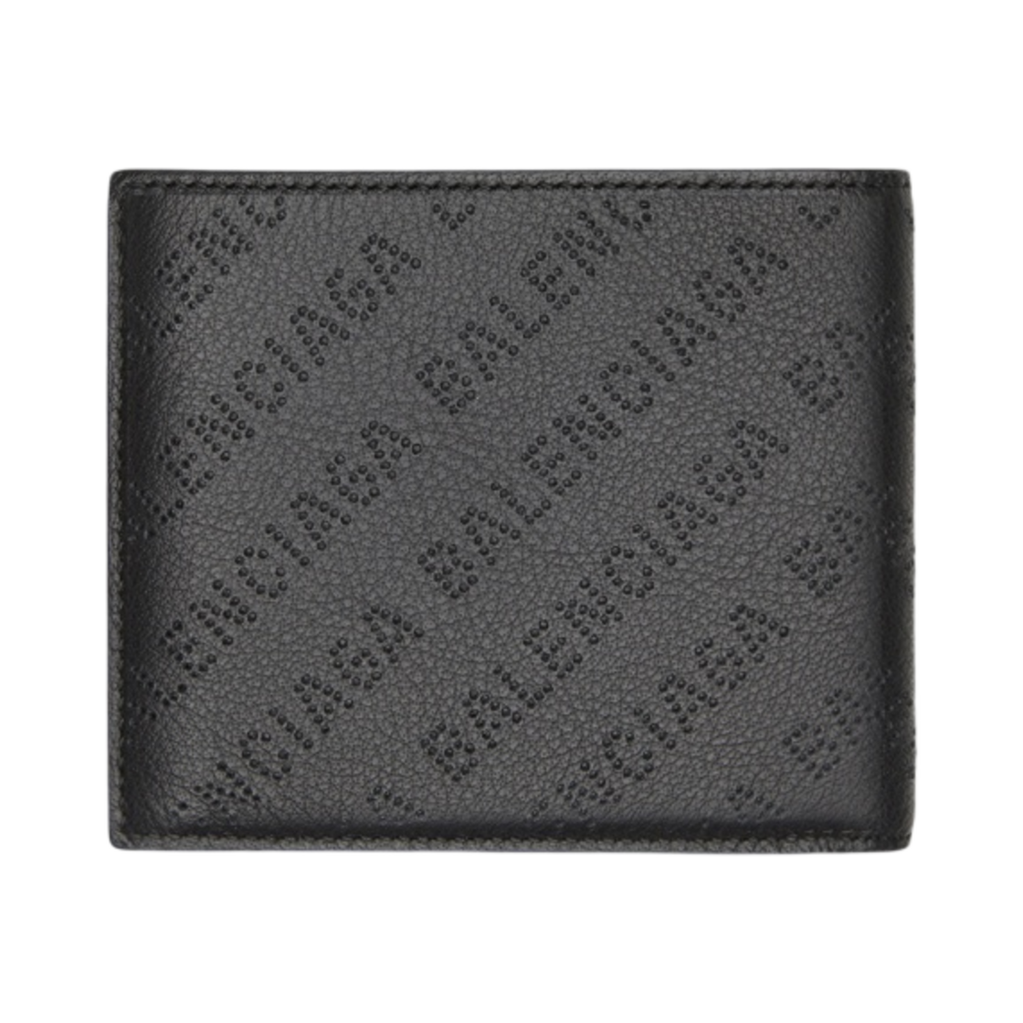 발렌시아가 로고 퍼포레이티드 캐쉬 스퀘어 코인 반지갑 블랙(Balenciaga Logo Perforated Cash Square Folded Coin Wallet Black) - 3