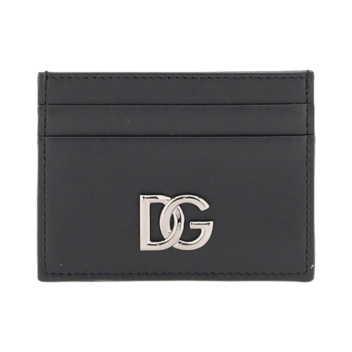 BP0330-AW576-80999 Dolce & Gabbana Calfskin Nappa Card Holder with DG Logo Black