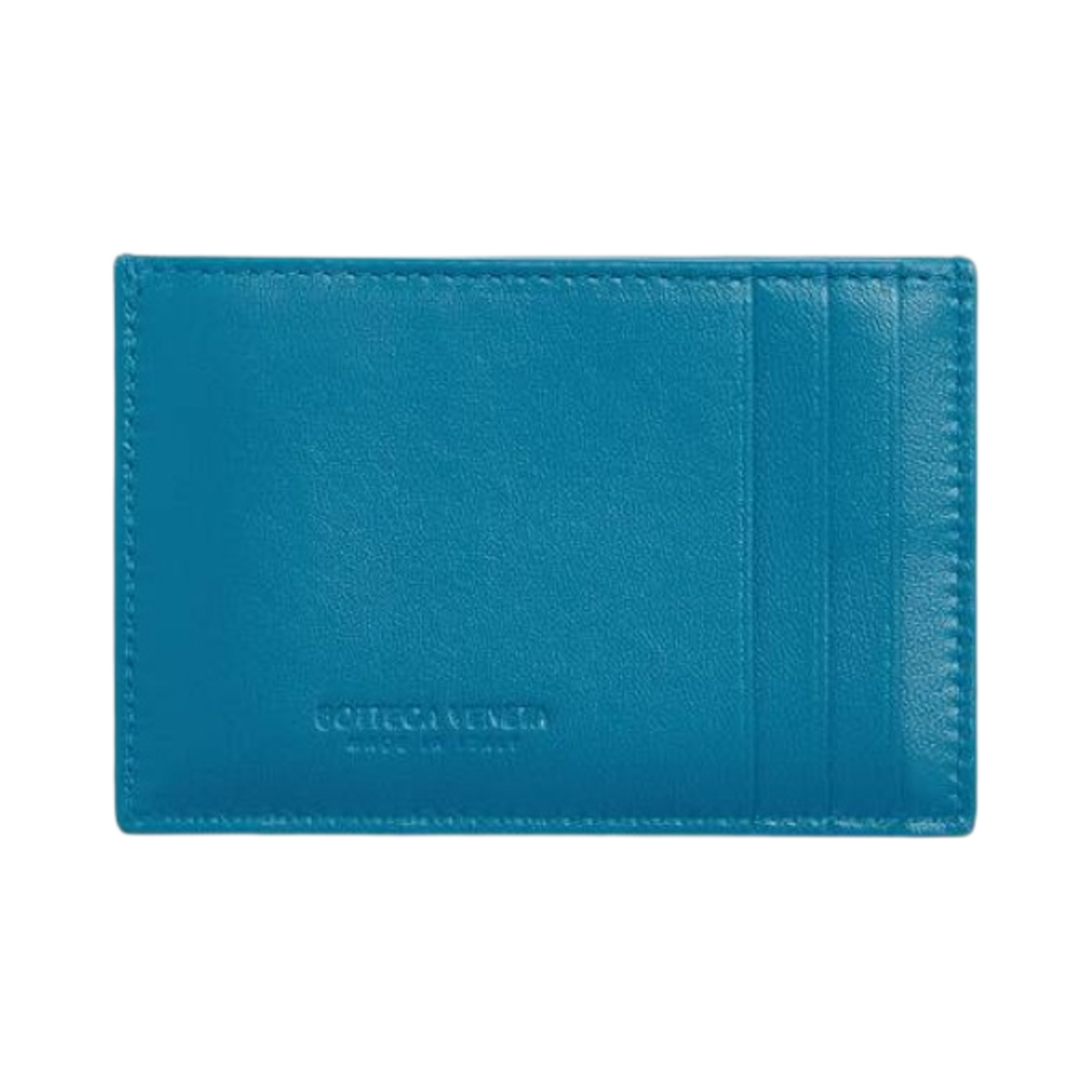 보테가 베네타 카드 케이스 램스킨 & 카프스킨 블루 프린트(Bottega Veneta Credit Card Case Lambskin & Calfskin Blue Print) - 2