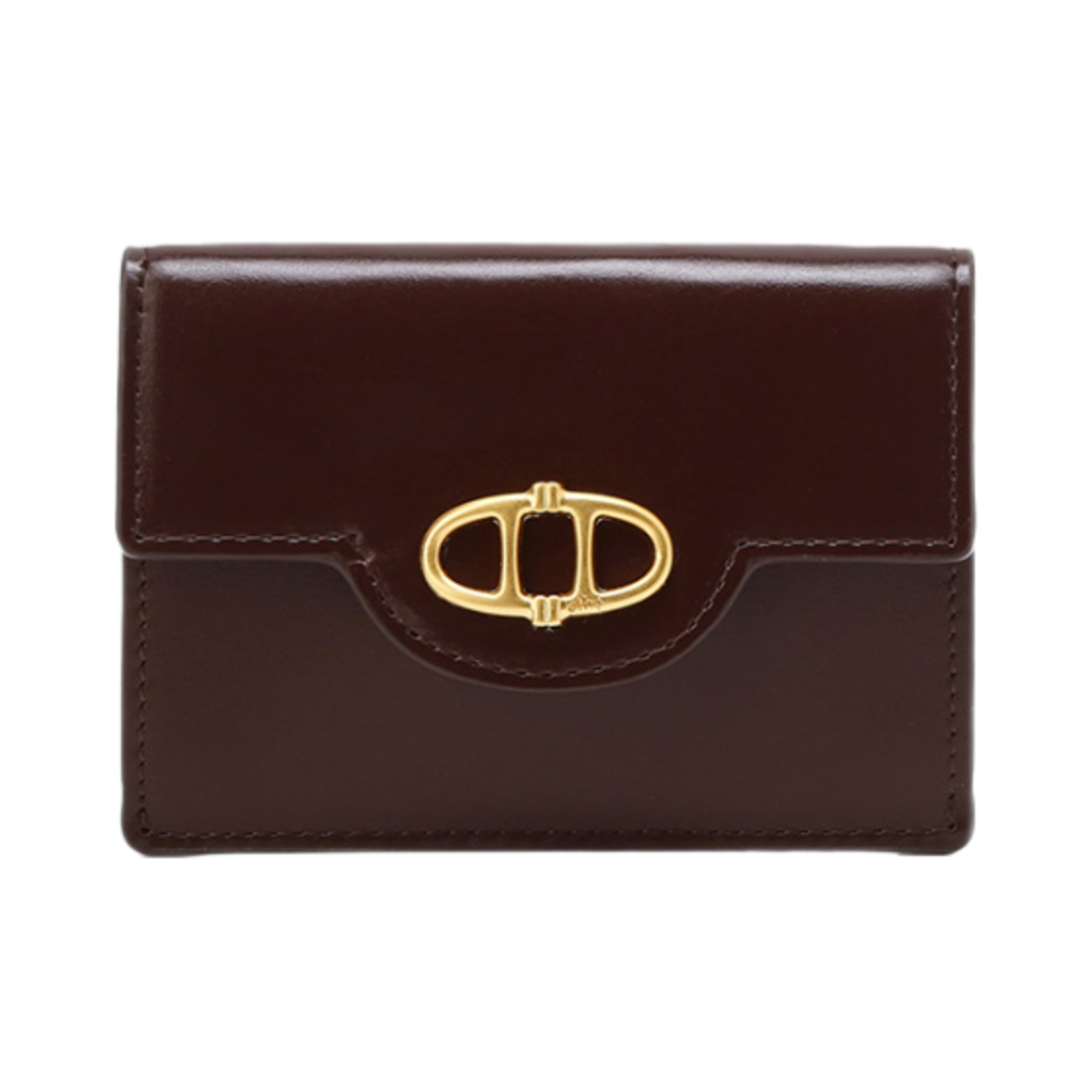 아떼바네사브루노 보딸라또 플랩 카드지갑 버건디
