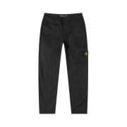 Stone Island 32419 Supima Cotton Twill Stretch-TC Cargo Pants Black - 22SS