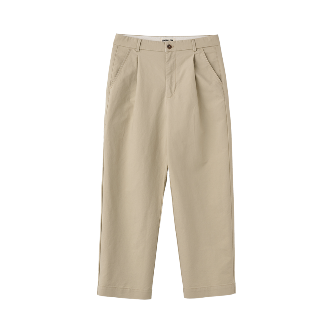 SBE1M11002BE General Idea Man Pleated Wide Pants Beige