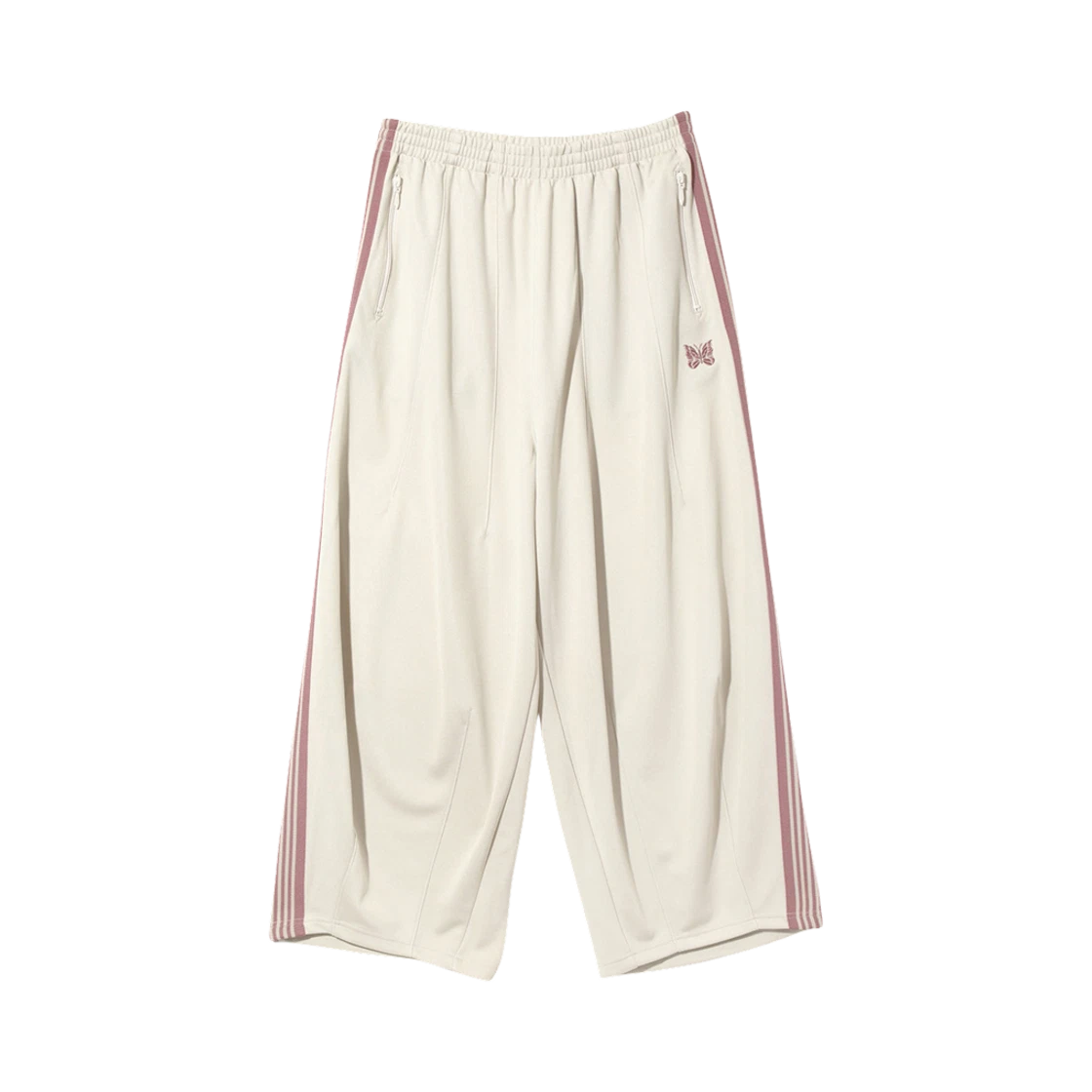 Needles Needles H.D. Track Pants Poly Smooth Ivory · L