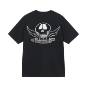 Stussy Skull Wings Pigment Dyed T-Shirt Black