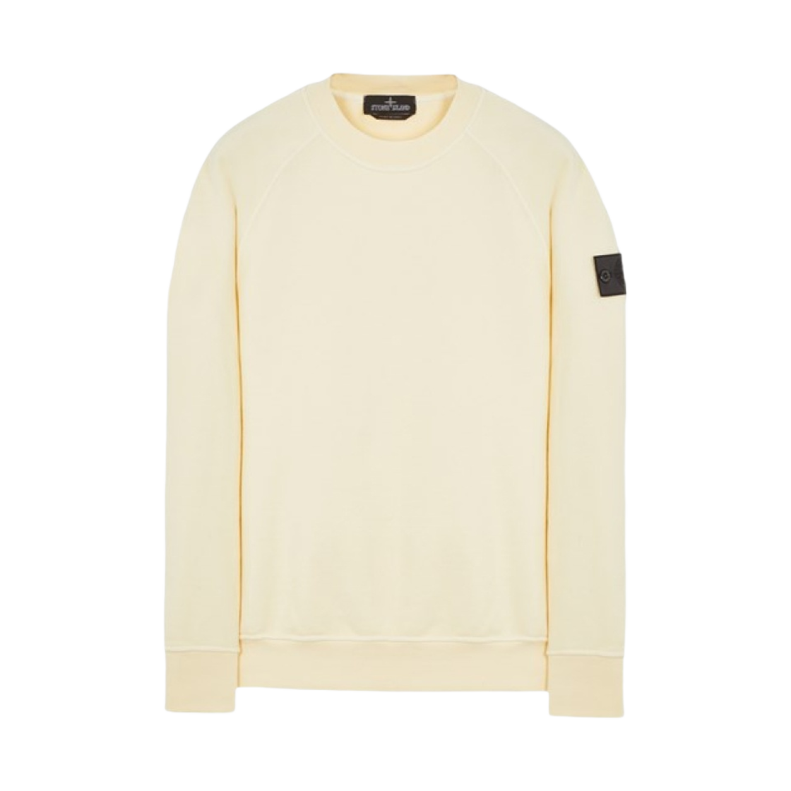 스톤 아일랜드 쉐도우 프로젝트 60619 자수 코튼 플리스 크루넥 스웨트셔츠 크림 - 23SS(Stone Island Shadow Project 60619 Embroidery Cotton Fleece Crewneck Sweatshirt Cream - 23SS) - 1