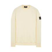 Stone Island Shadow Project 60619 Embroidery Cotton Fleece Crewneck Sweatshirt Cream - 23SS