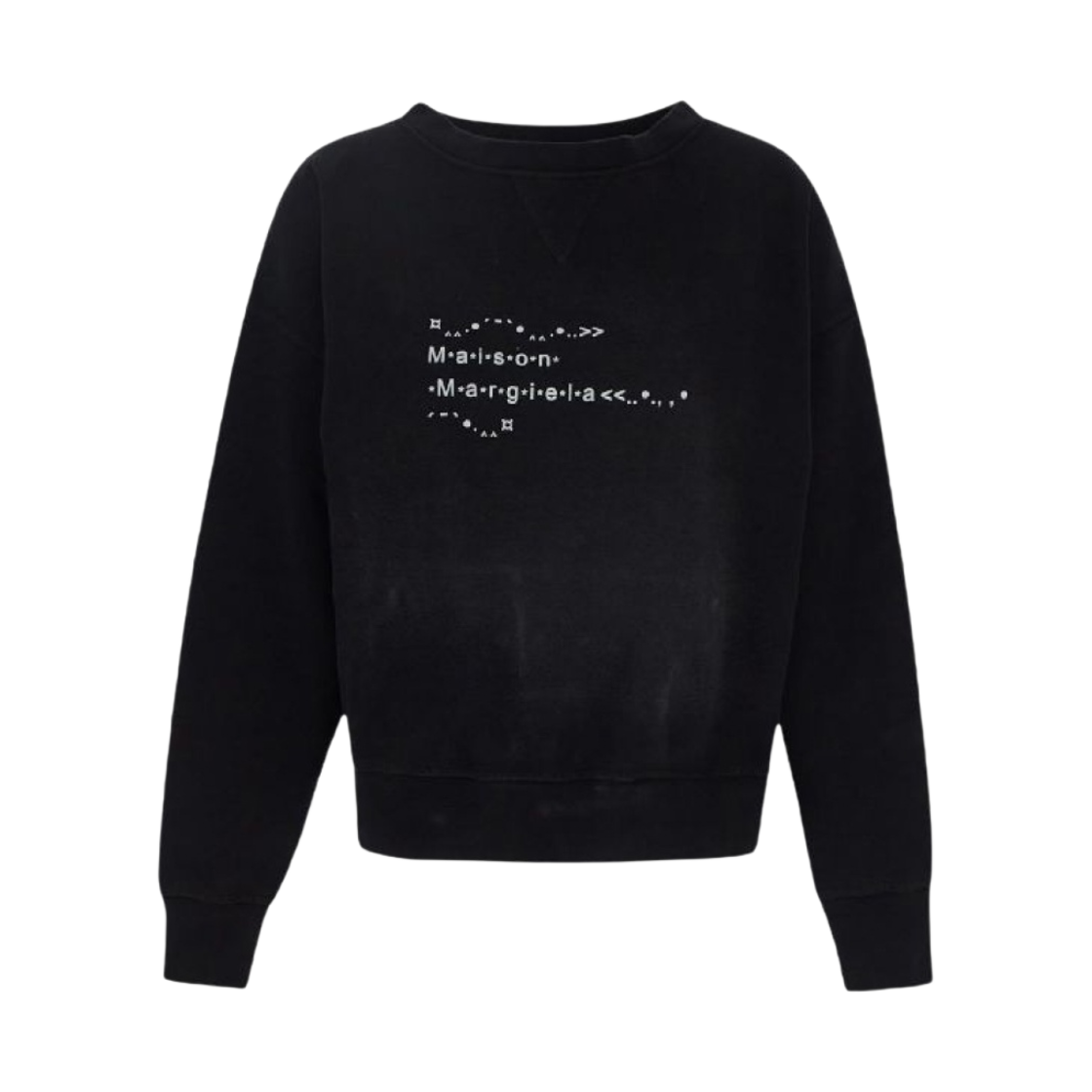 (W) 메종 마르지엘라 폰트 제너레이터 스웨트셔츠 블랙((W) Maison Margiela Font Generator Sweatshirt Black) - 1