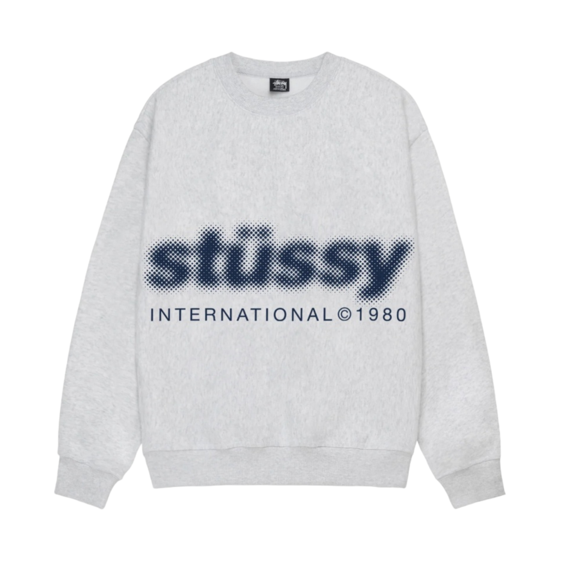 1914972 Stussy Blur Crew Ash Heather