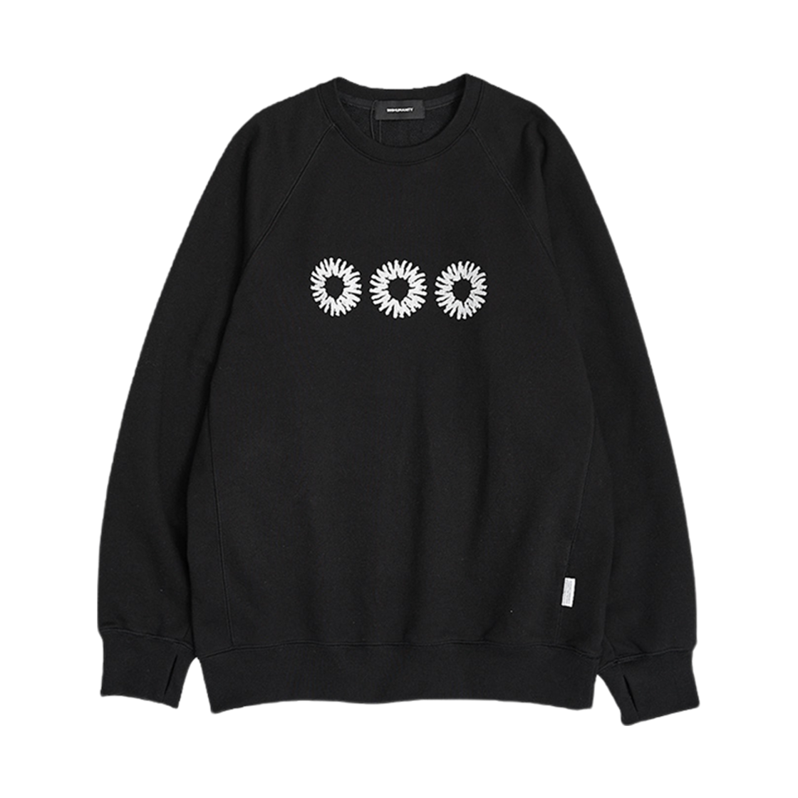 999휴머니티 EVD 스웨트 맨투맨 블랙(999Humanity EVD Sweat MTM Black)