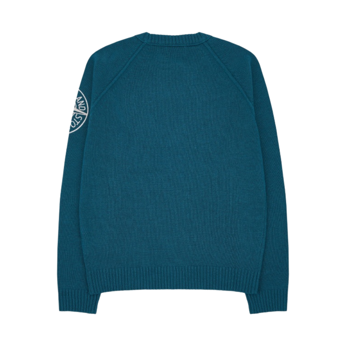 (키즈) 스톤 아일랜드 507A1 스타킹 스티치 캐시미어 울 크루넥 니트 코발트 블루 - 22FW((Kids) Stone Island 507A1 Stocking Stitch Cashmere Wool Crewneck Knit Cobalt Blue - 22FW) - 2