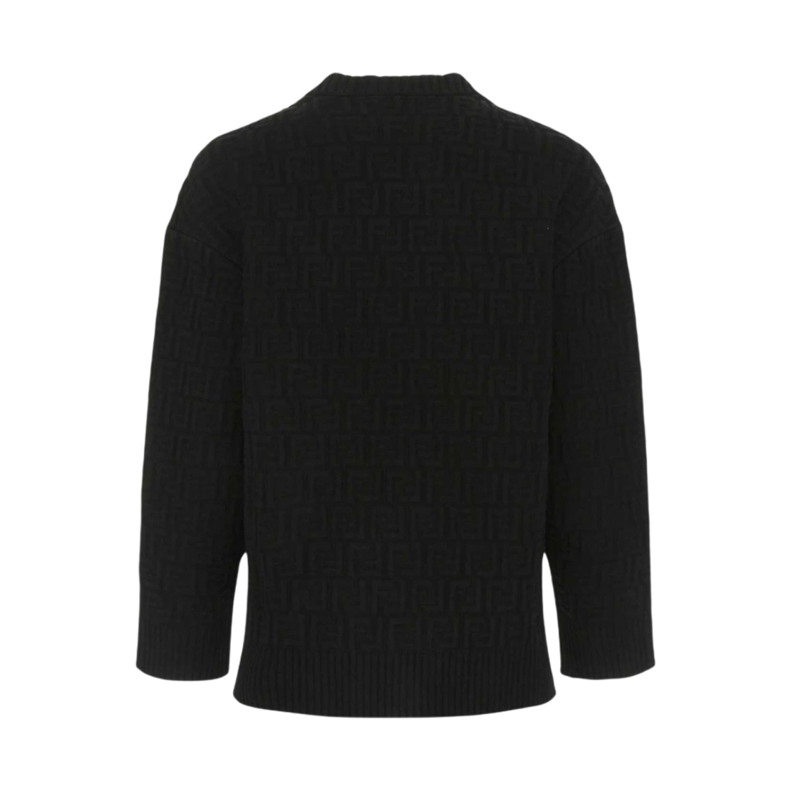 (W) 펜디 비스코스 점퍼 풀오버 블랙((W) Fendi Viscose Jumper Pullover Black) - 2