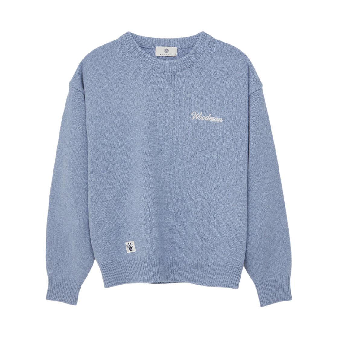 24FWKN01BL Woodman Merino Wool Knit Blue