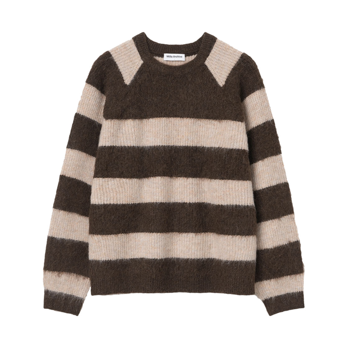 밀로 아카이브 멀티 스트라이프 모헤어 니트 핑크