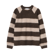 Millo Archive Multi Stripe Mohair Knit Pink