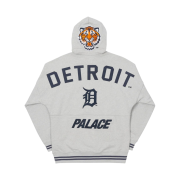 Palace x Detroit Tigers New Era Drop Shoulder Hood Grey Marl- 22SS