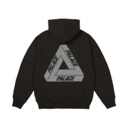 Palace Bit Grippy Tri-Ferg Hood Black - 24SS
