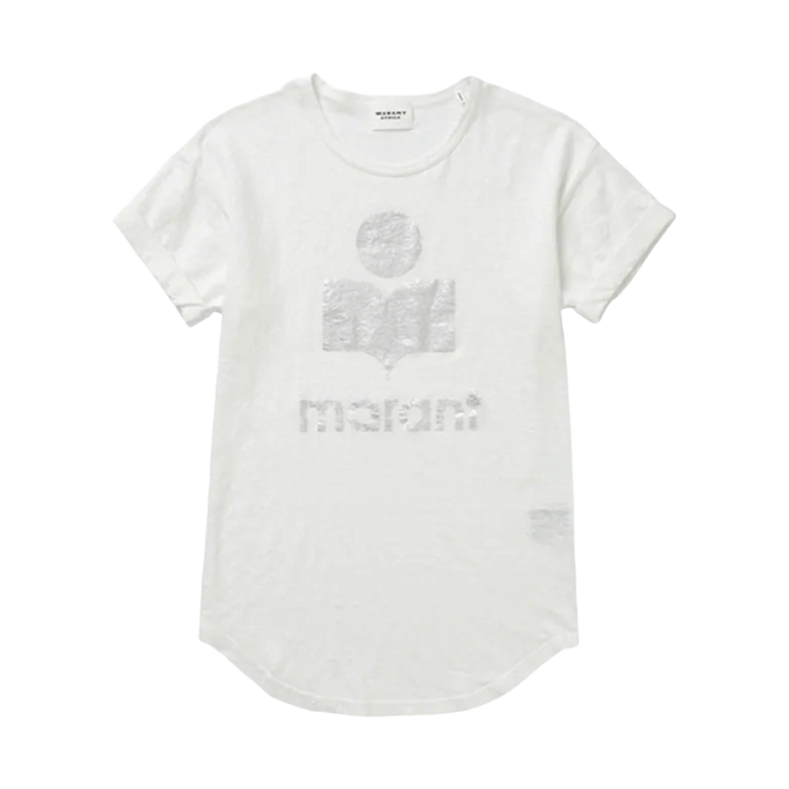 TS0004FA-A1N10E-20WH (W) Isabel Marant Koldi Logo T-Shirt White - 23SS
