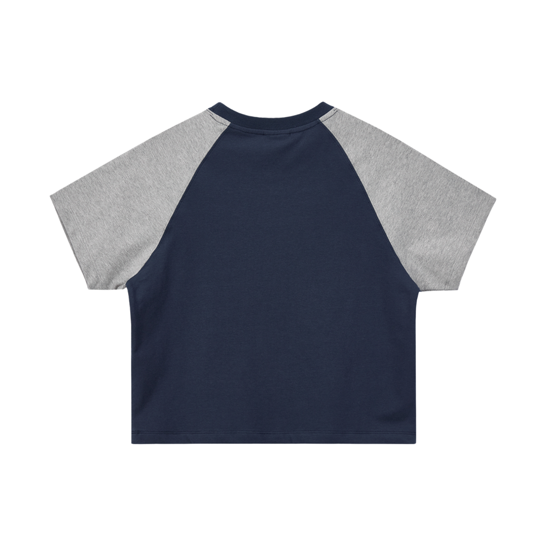 (W) 이미스 래글런 베이비 티셔츠 네이비 그레이((W) Emis Raglan Baby T-Shirt Navy Gray) - 2