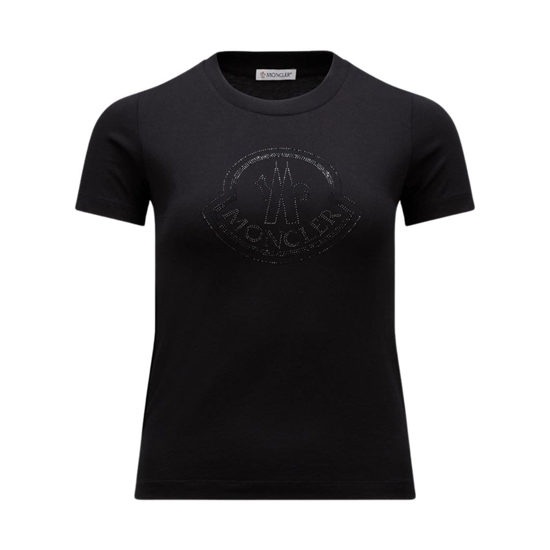 J2-093-8C00017-829FB-999 (W) Moncler Crystal Logo T-Shirt Black - 24FW