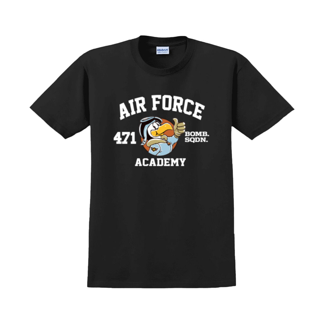 Gildan X 아메리칸 컬렉션 에어포스 덕 티셔츠 블랙(Gildan X American Collection AIR FORCE DUCK T-Shirt Black)