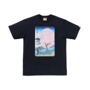 BAPE Japan Sakura T-Shirt Navy