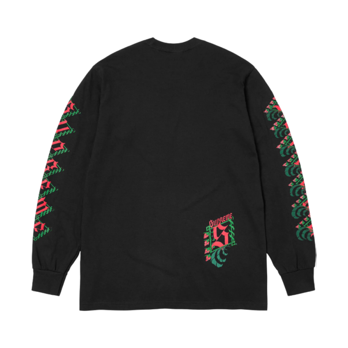 슈프림 스트로베리 롱슬리브 티셔츠 블랙 - 24FW | Supreme | KREAM