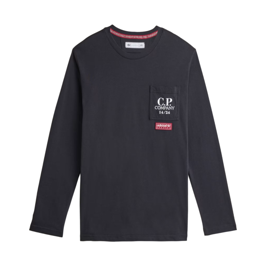 아디다스 x C.P. 컴퍼니 스페지알 롱슬리브 티셔츠 블랙 - US 사이즈(Adidas x C.P. Company Spezial Pocket Long Sleeve T-Shirt Black - US Sizing) - 1