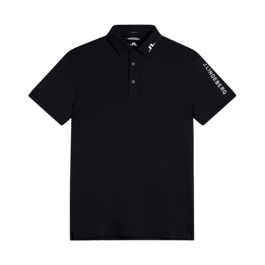 GMJT07645-9999 J.Lindeberg Tour Tech Slim Fit Polo Black