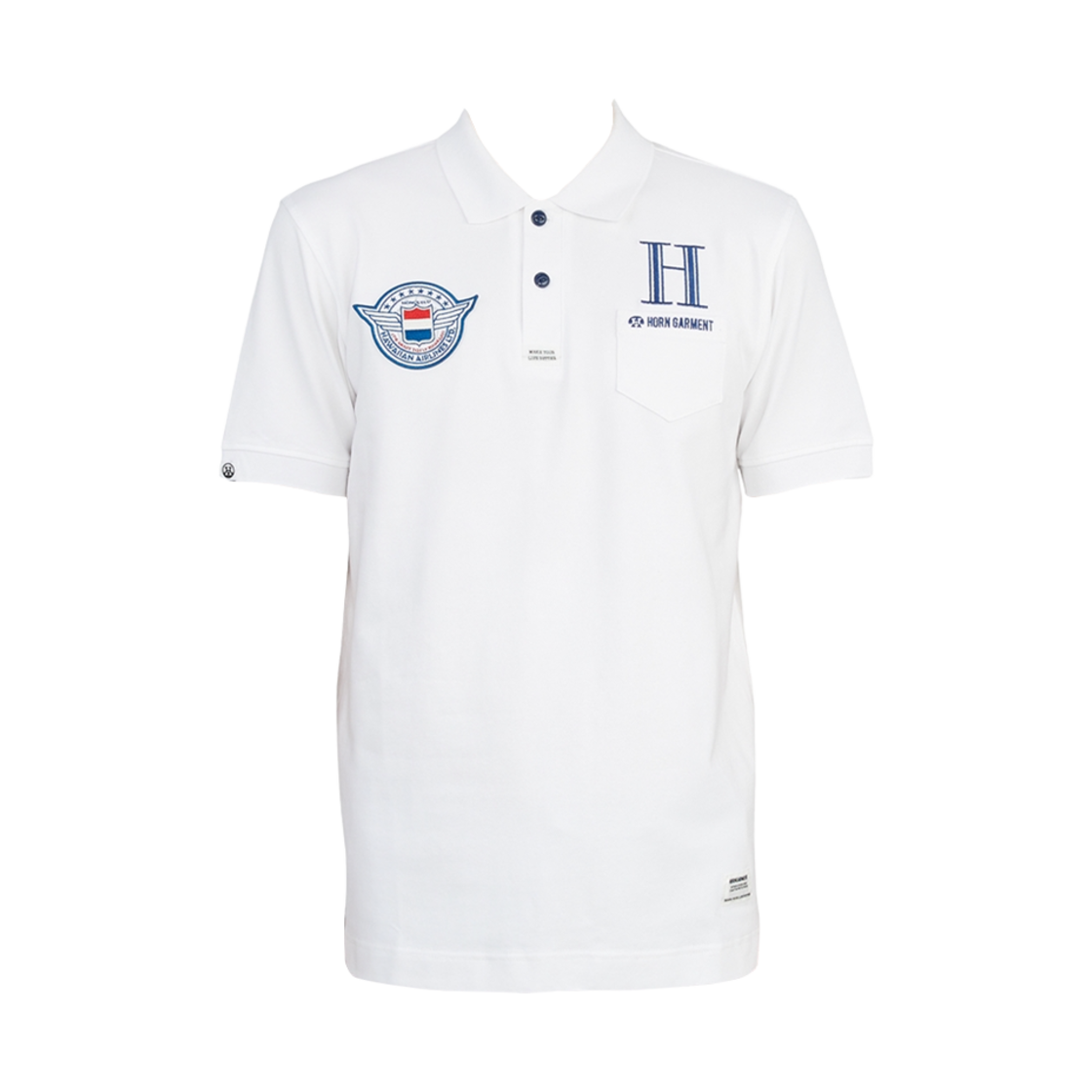 HCM-2A-AP84 Horn Garment Airlines Golf Wear Polo T-Shirt