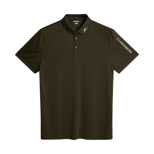 GMJT10682-M502 J.Lindeberg Tour Tech Golf Polo Forest Green Melange