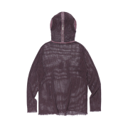 Icyto Mesh Zip Hoodie Burgundy